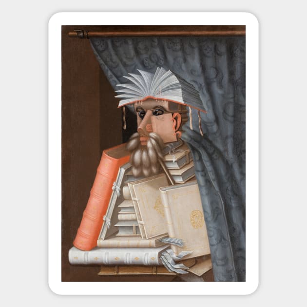 The Librarian - Giuseppe Arcimboldo Sticker by themasters